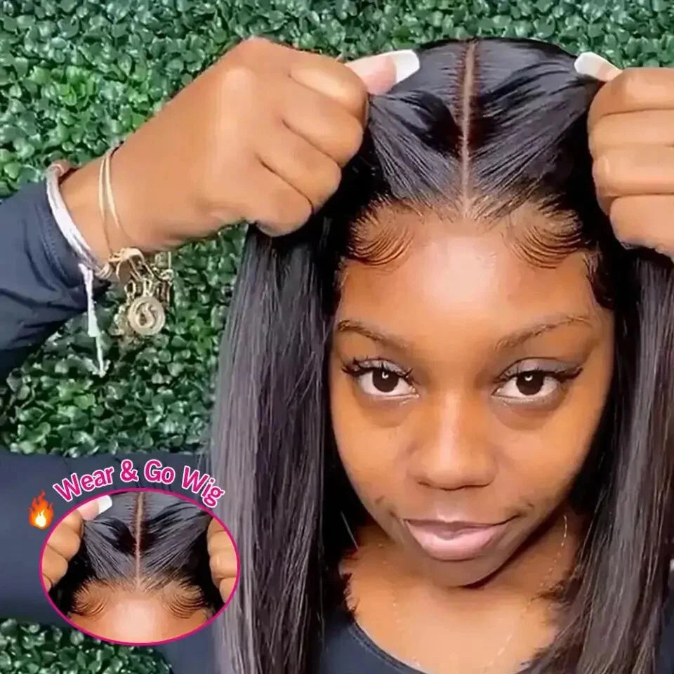 Wear To Go Glueless HD Lace Wig Human Hair Straight 5x5 Closure Human Hair Wigs Brazilan Human Hair 100% Real Pre Plucked 30inch