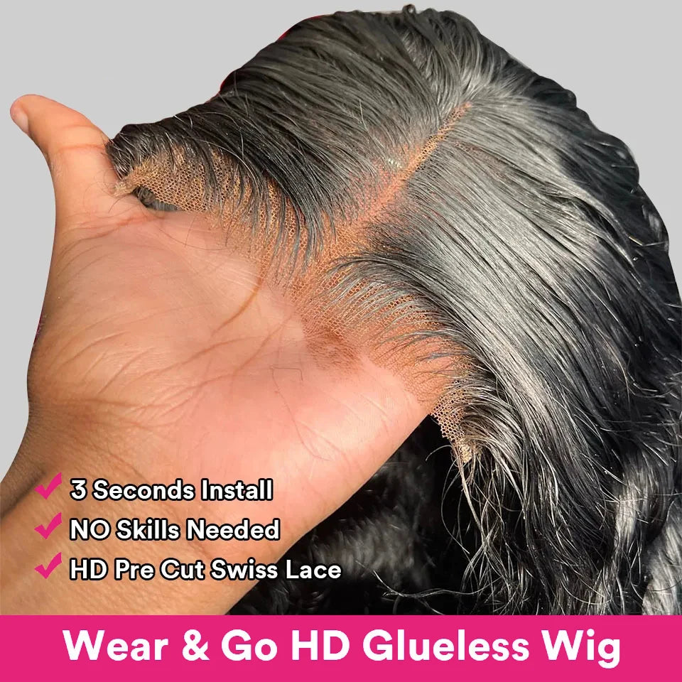 Glueless Wig Human Hair Ready To Wear Curly 7x5 Lace Closure Deep Wave Frontal Wig 13x6 Hd Lace Bleached Knots For Women Wear Go