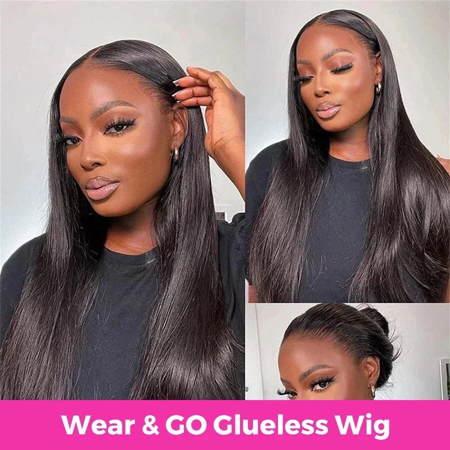 Wear To Go Glueless HD Lace Wig Human Hair Straight 5x5 Closure Human Hair Wigs Brazilan Human Hair 100% Real Pre Plucked 30inch