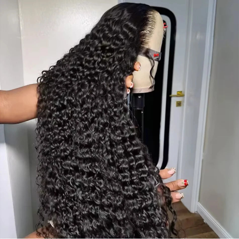 Hd 13x6 Lace Wig 100% Human Hair Water Wave Wig For Black Women Brazilian PrePlucked 13x4 Deep Wave Water Wave Lace Frontal Wigs