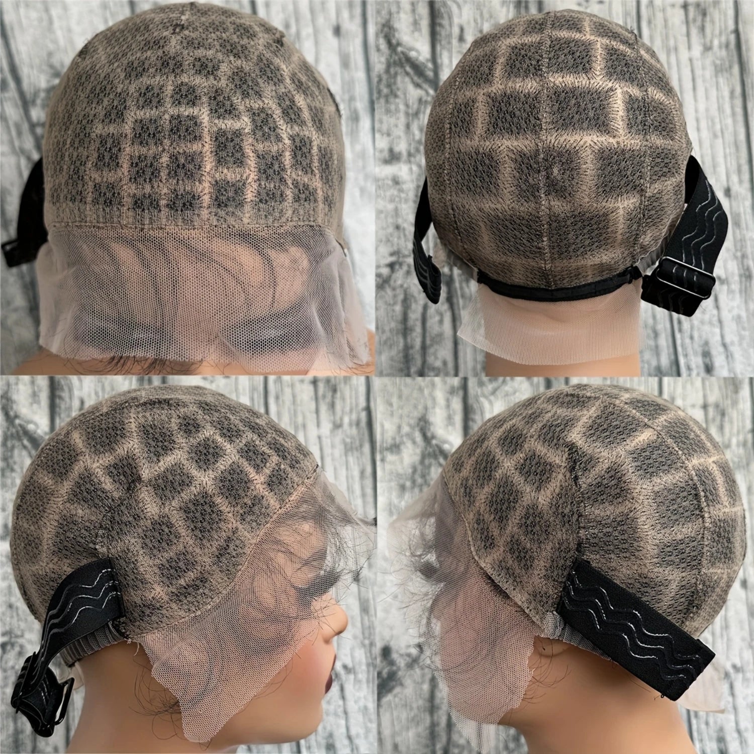 1PC Braided Wig Cap for Crochet Braids 120 Sections Full Double Lace Braided Wig With Baby Hair Suitable for Making Crochet Wigs