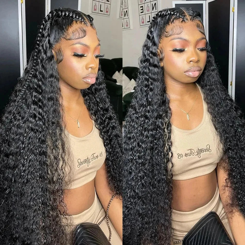 Glueless Wig Human Hair Ready To Wear Curly 7x5 Lace Closure Deep Wave Frontal Wig 13x6 Hd Lace Bleached Knots For Women Wear Go