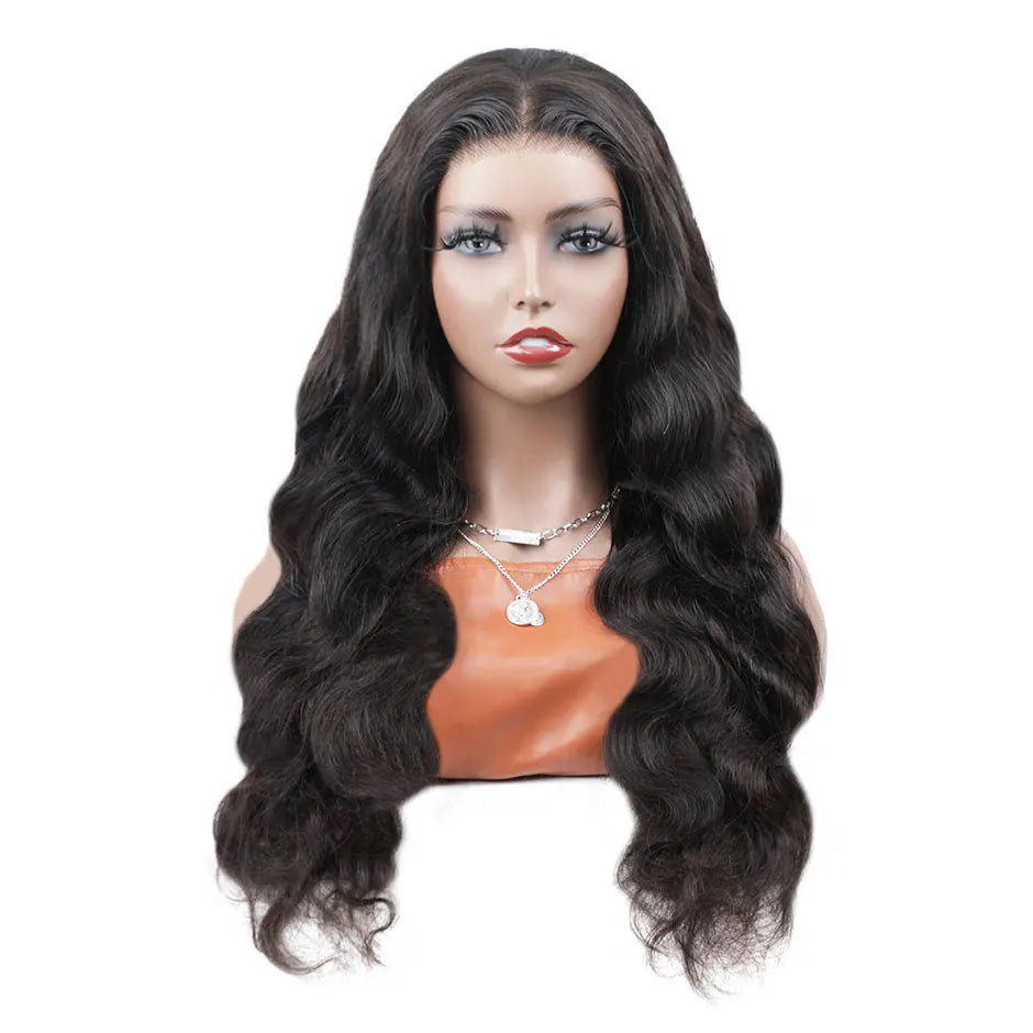12A Glueless Wig Human Hair Ready To Wear And Go Preplucked Pre Cut No Glue 180% Brazilian Body Wave Human Hair Wigs For Women
