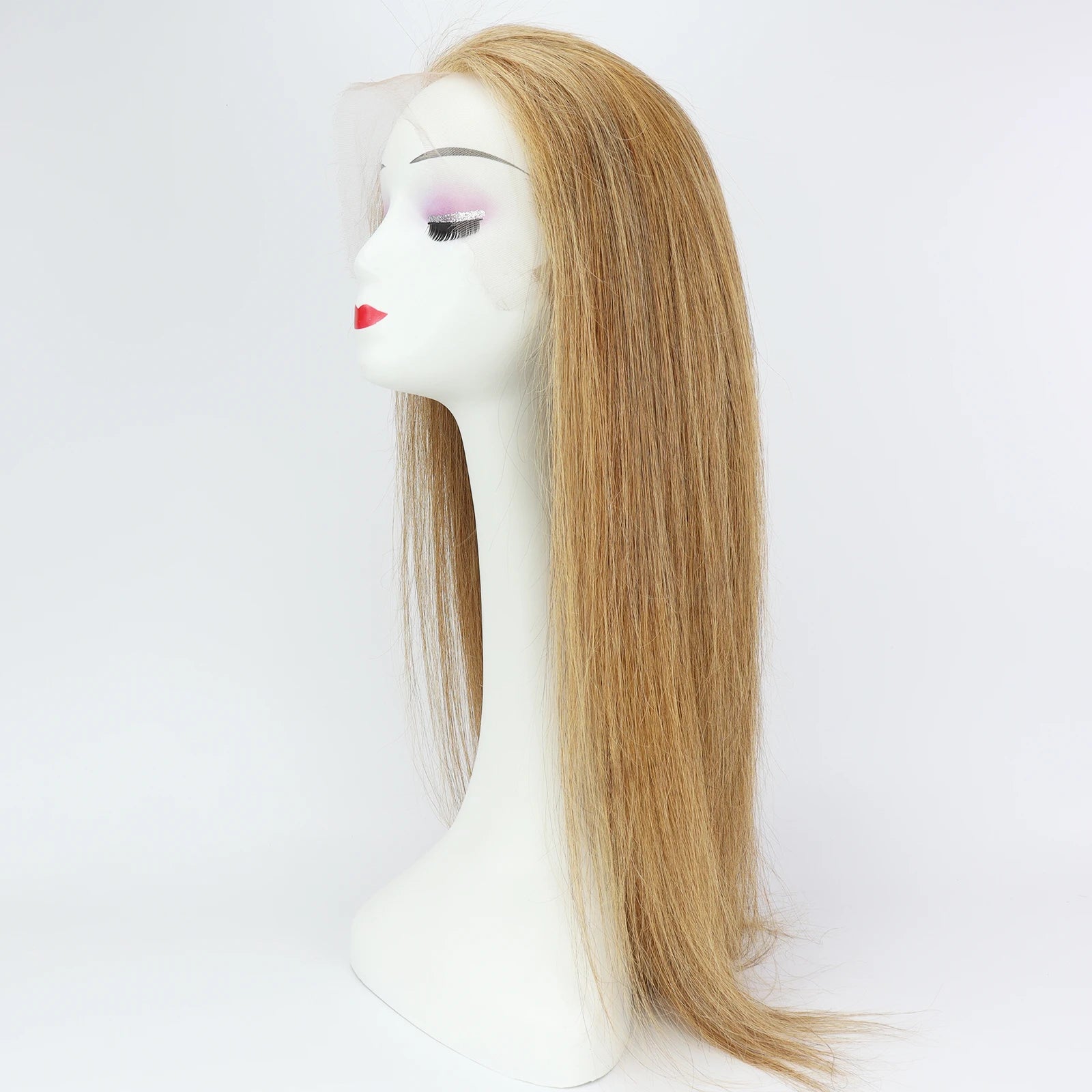 Full HD Lace Wig for Women #27 Honey Blonde 100% Remy Human Hair Invisible Lace Glueless Wig Bleached Knots Natural Straight