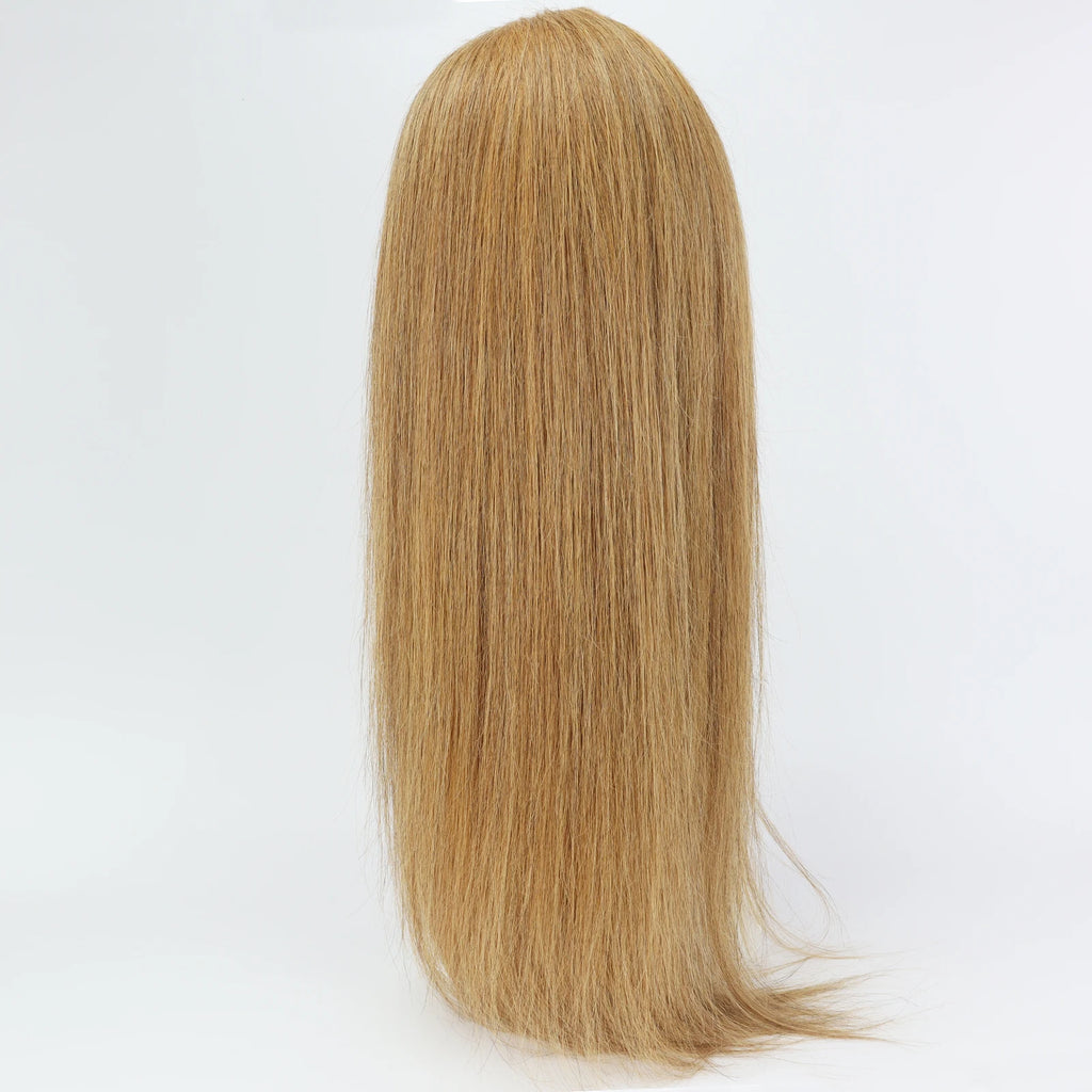 Full HD Lace Wig for Women #27 Honey Blonde 100% Remy Human Hair Invisible Lace Glueless Wig Bleached Knots Natural Straight