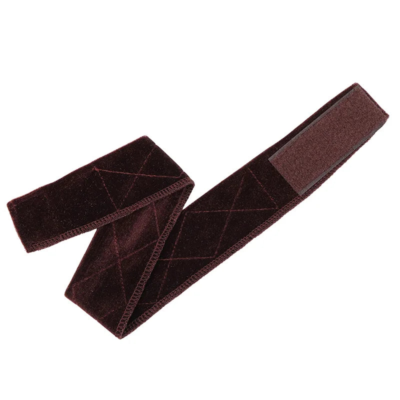 Wig Grip Band 1Pcs Brown Velvet Headband Scarf Head Hair Band Extra Hold Wig Adjustable Fastern Stretch Cotton Wig Band Beige