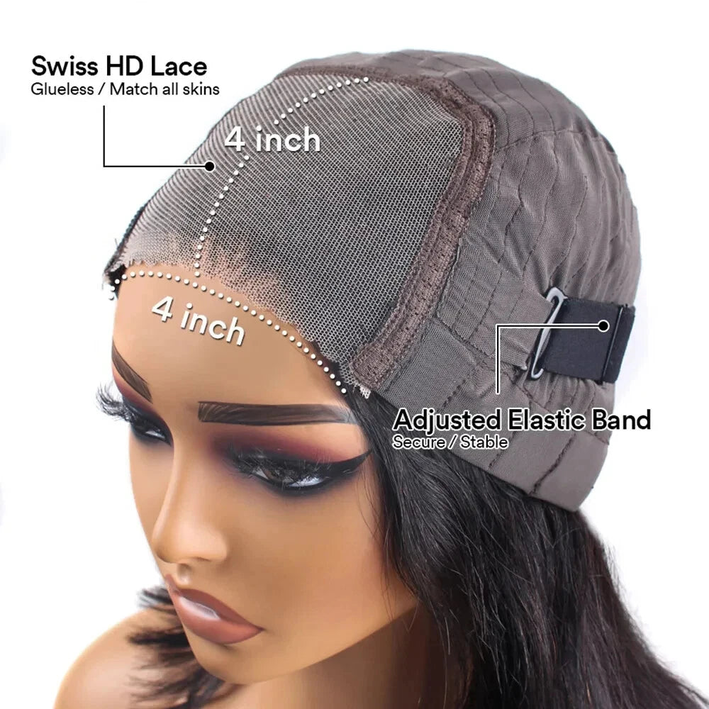 Wear To Go Glueless HD Lace Wig Human Hair Straight 5x5 Closure Human Hair Wigs Brazilan Human Hair 100% Real Pre Plucked 30inch