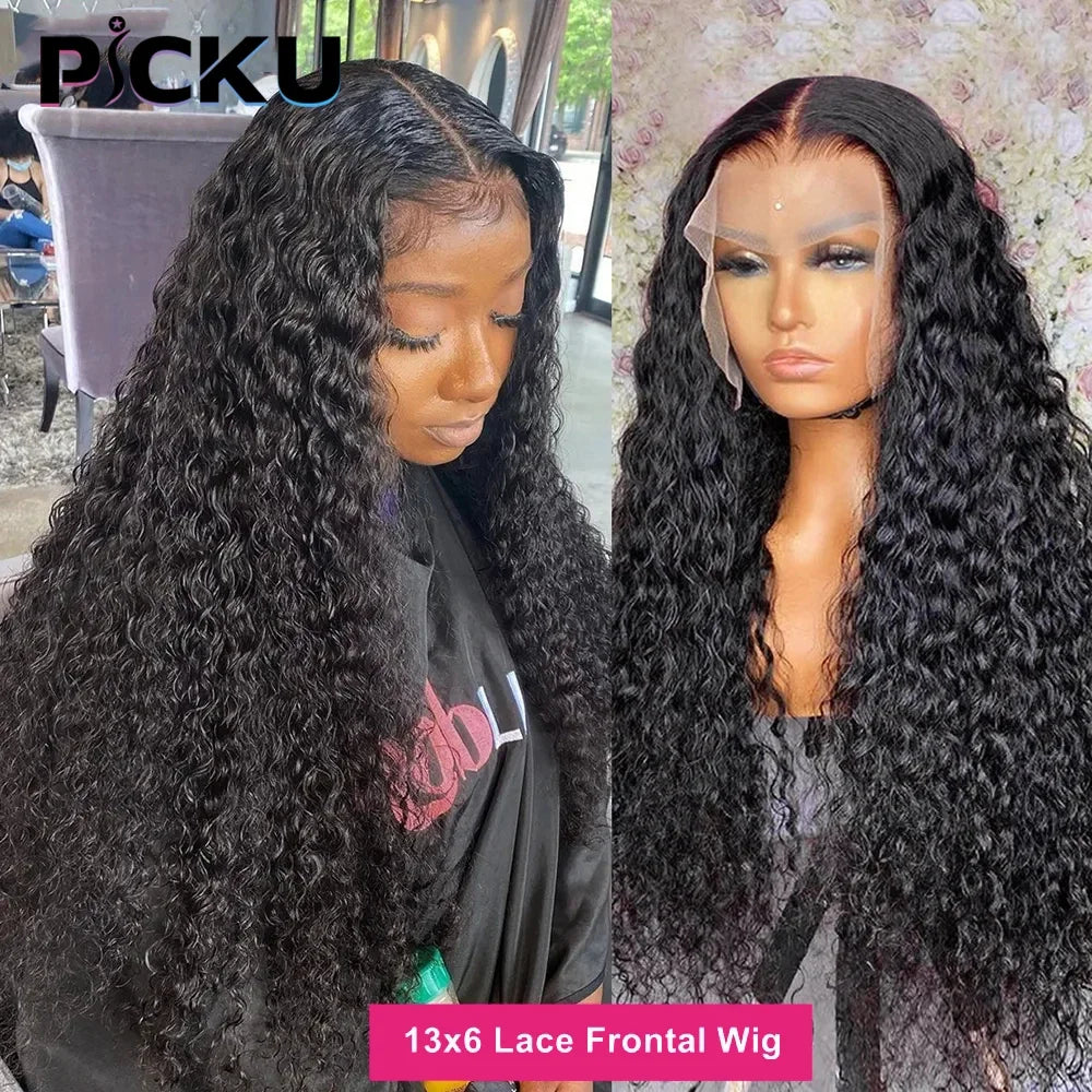Glueless Wig Human Hair Ready To Wear Curly 7x5 Lace Closure Deep Wave Frontal Wig 13x6 Hd Lace Bleached Knots For Women Wear Go