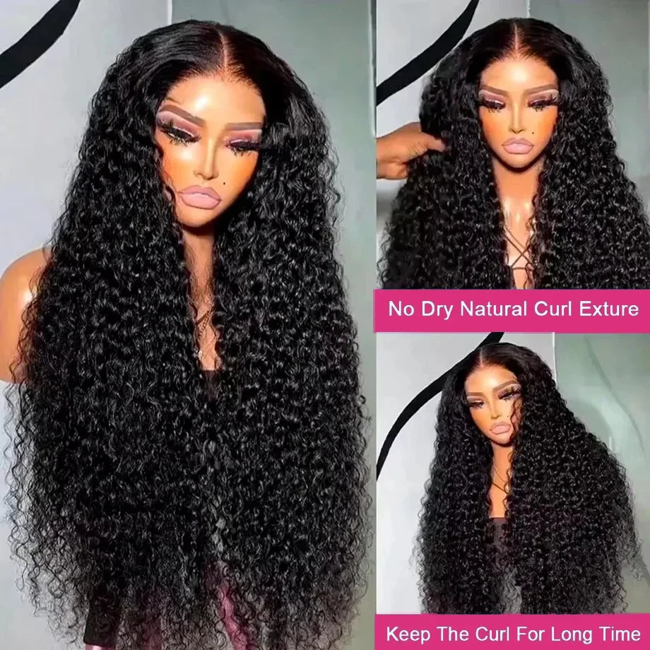 Glueless Wig Human Hair Ready To Wear Curly 7x5 Lace Closure Deep Wave Frontal Wig 13x6 Hd Lace Bleached Knots For Women Wear Go