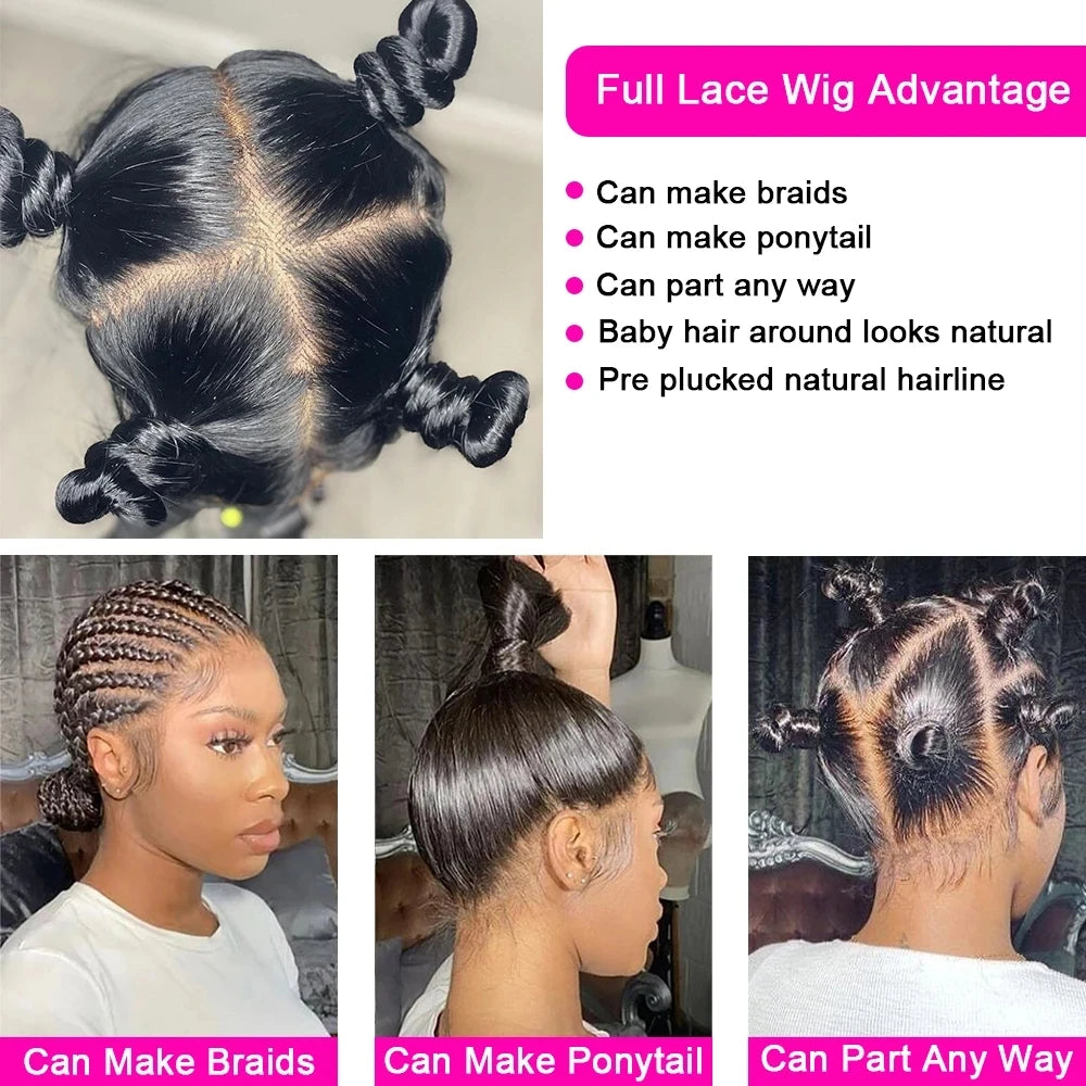 Full HD Lace Wig for Women #27 Honey Blonde 100% Remy Human Hair Invisible Lace Glueless Wig Bleached Knots Natural Straight