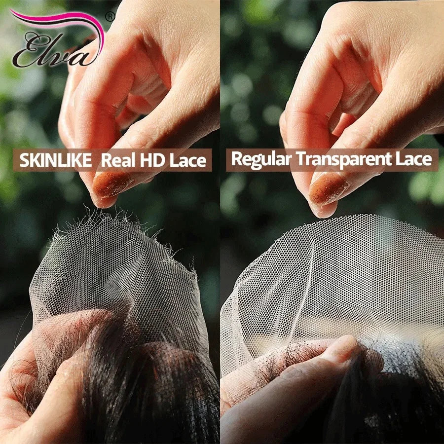 Glueless Wig Human Hair Ready To Go Loose Deep Wave 250% Density Princess Hair 13x6 HD Transparent Lace Frontal Wigs Pre plucked