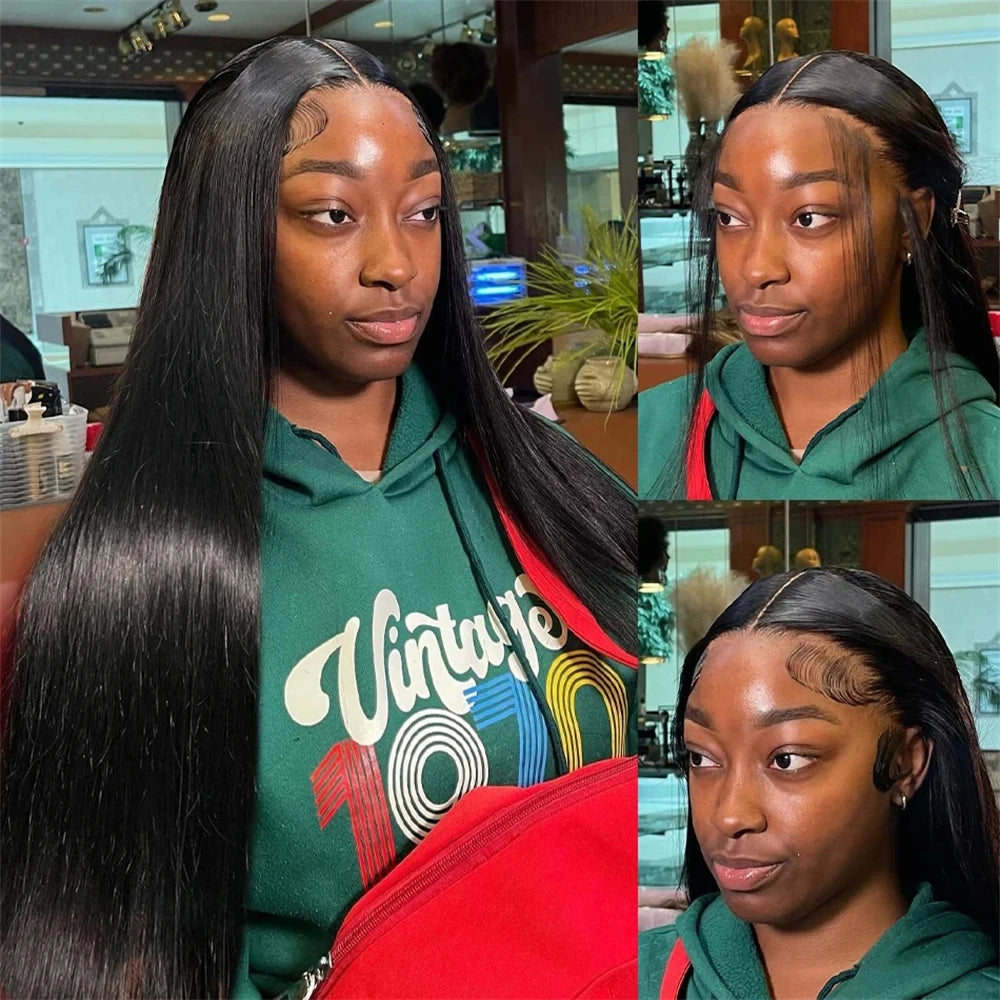 Burmese Straight Bundles With Frontal Brazilian Hair Weave 3 Bundles With Closure 13x4 Lace Frontal 100% Human Hair Tissage