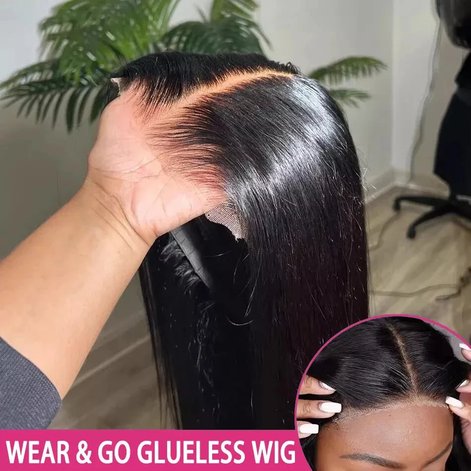 Wear To Go Glueless HD Lace Wig Human Hair Straight 5x5 Closure Human Hair Wigs Brazilan Human Hair 100% Real Pre Plucked 30inch