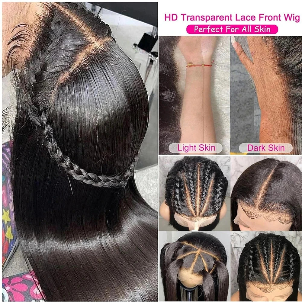 Full HD Lace Wig for Women #27 Honey Blonde 100% Remy Human Hair Invisible Lace Glueless Wig Bleached Knots Natural Straight
