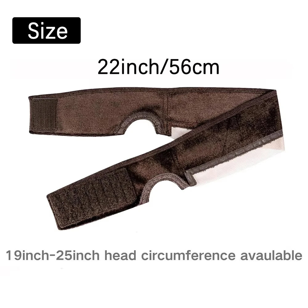 Lace Wig Grip Band for Women, Wig Gripper with Ear-Cutouts Natural Lace Edge, 1pcs Non-Slip Adjustable Wig Headband