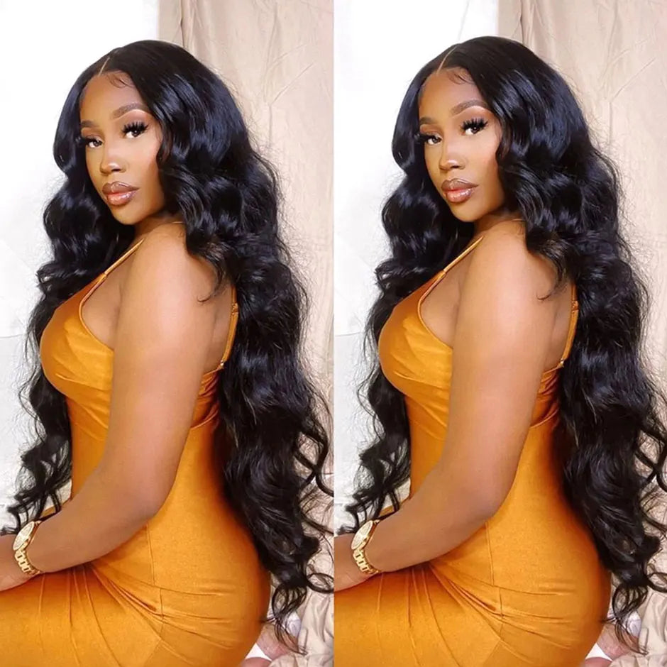 12A Glueless Wig Human Hair Ready To Wear And Go Preplucked Pre Cut No Glue 180% Brazilian Body Wave Human Hair Wigs For Women