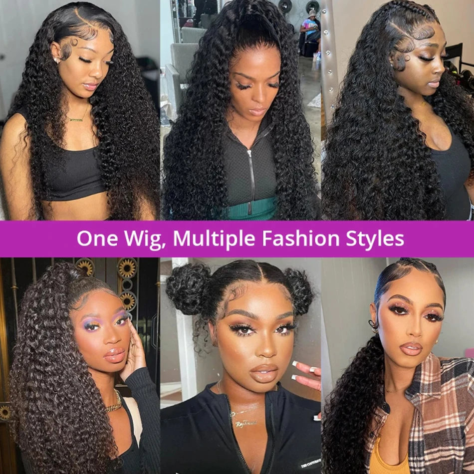 Hd 13x6 Lace Wig 100% Human Hair Water Wave Wig For Black Women Brazilian PrePlucked 13x4 Deep Wave Water Wave Lace Frontal Wigs