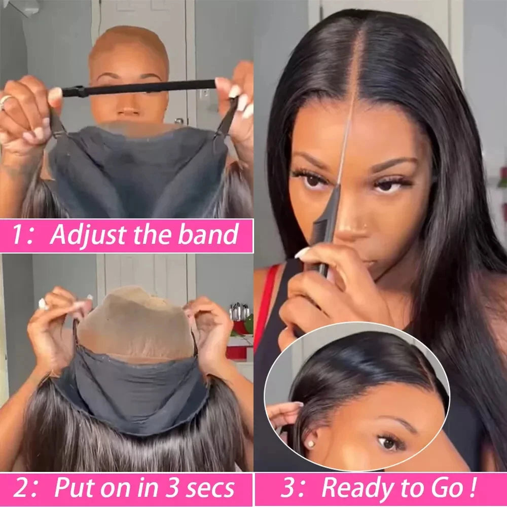 Wear To Go Glueless HD Lace Wig Human Hair Straight 5x5 Closure Human Hair Wigs Brazilan Human Hair 100% Real Pre Plucked 30inch