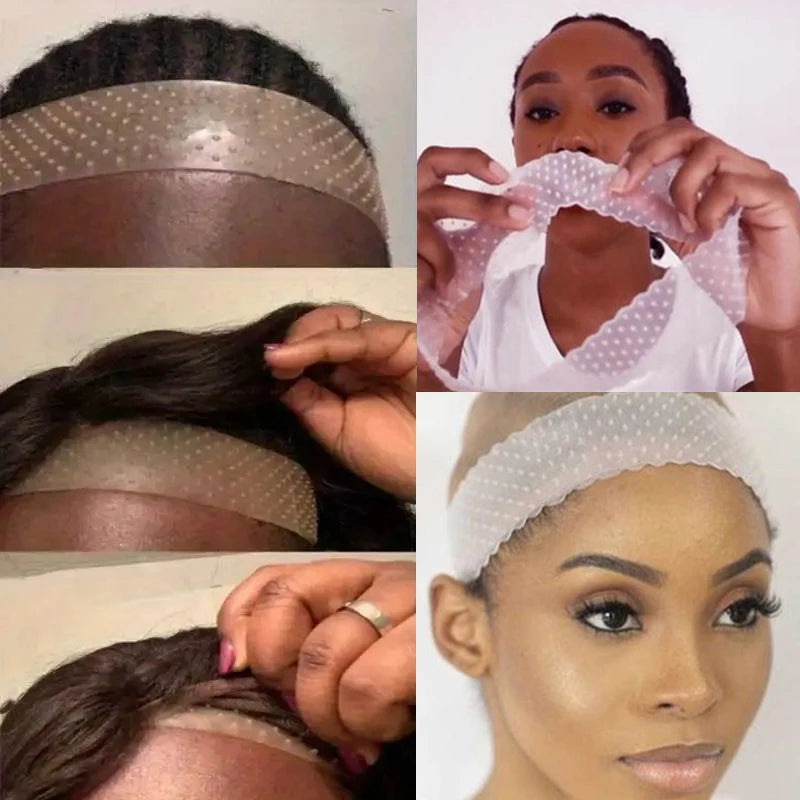 Non-Slip Silicone Wig Grip Band Securely Hold Your Wig in Place with Transparent Headbands Durable Comfortable Hair Accessories
