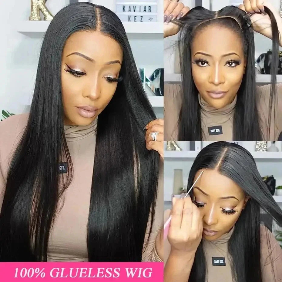 Wear To Go Glueless HD Lace Wig Human Hair Straight 5x5 Closure Human Hair Wigs Brazilan Human Hair 100% Real Pre Plucked 30inch