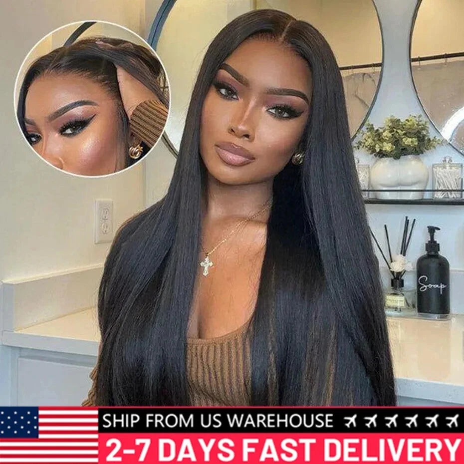 Wear To Go Glueless HD Lace Wig Human Hair Straight 5x5 Closure Human Hair Wigs Brazilan Human Hair 100% Real Pre Plucked 30inch