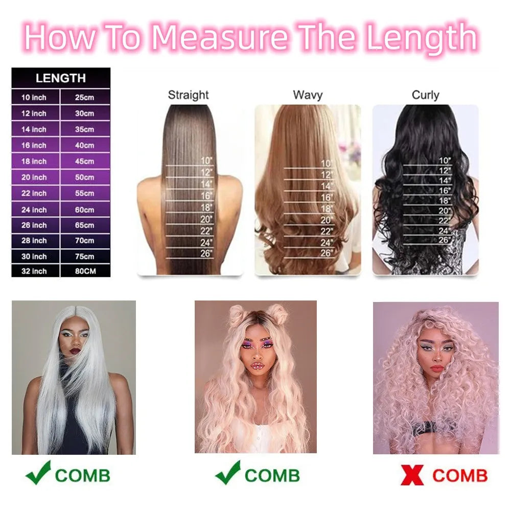 HD Lace Front Glueless Wig Platinum Ash Blonde Balayage Colored Wig Heat Resistant Luxury Human Hair Synthetic Blended Fiber