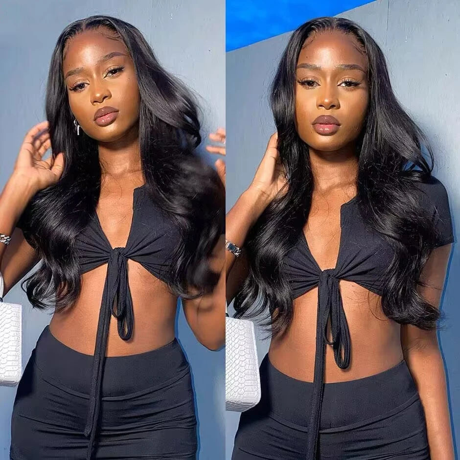 12A Glueless Wig Human Hair Ready To Wear And Go Preplucked Pre Cut No Glue 180% Brazilian Body Wave Human Hair Wigs For Women