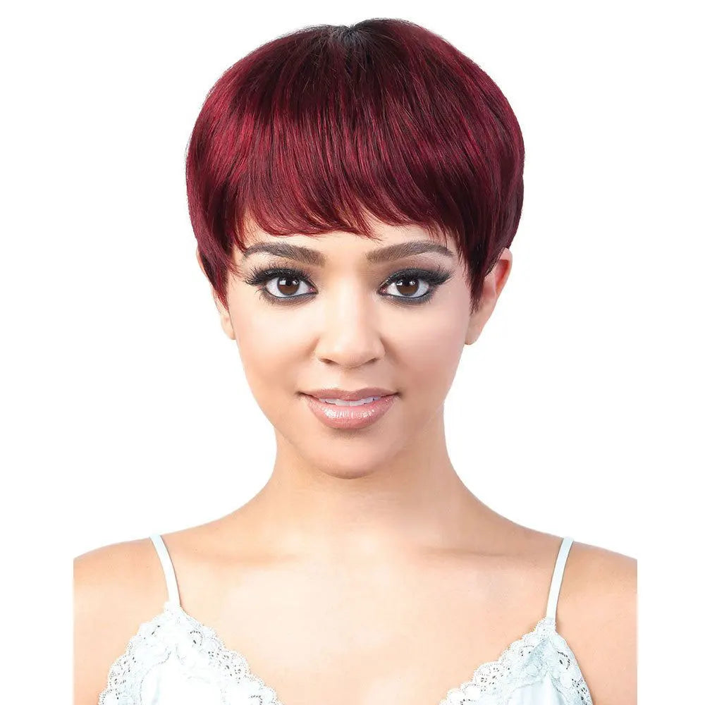 613 Blonde Wig Human Hair Short Pixie Wig Human Hair for Women 6 inch Chic Duby Wigs with Bangs Cheap Full Machine Cosplay Wig