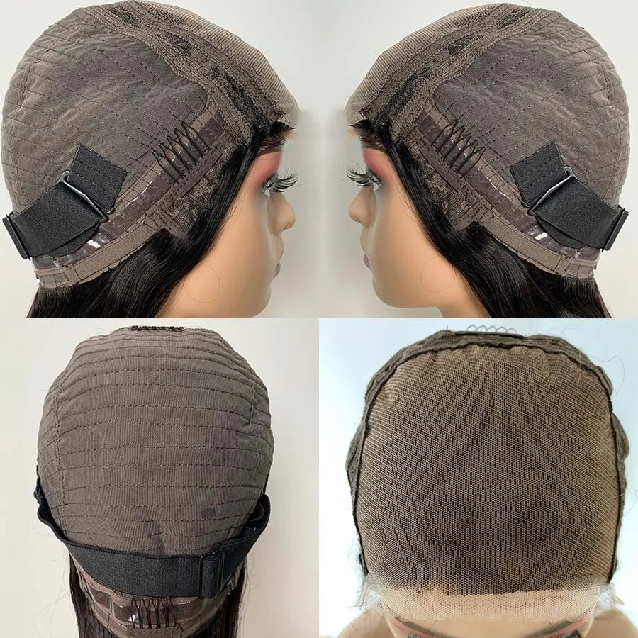 5x5 Glueless Wig Human Hair Ready To Wear Pre-Cut Lace Ready To Go Glueless Wigs Straight Lace Front Human Hair Wig For Women