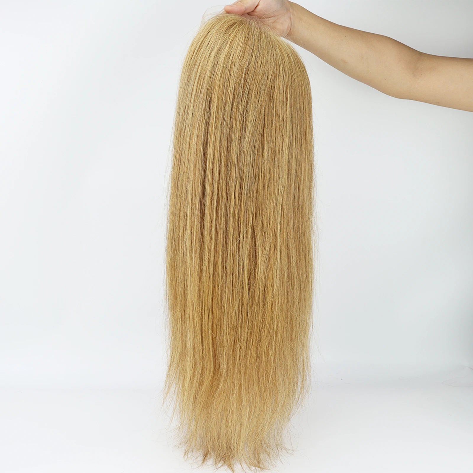 Full HD Lace Wig for Women #27 Honey Blonde 100% Remy Human Hair Invisible Lace Glueless Wig Bleached Knots Natural Straight
