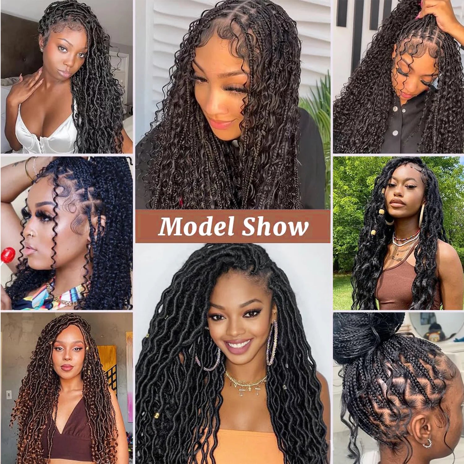 1PC Braided Wig Cap for Crochet Braids 120 Sections Full Double Lace Braided Wig With Baby Hair Suitable for Making Crochet Wigs
