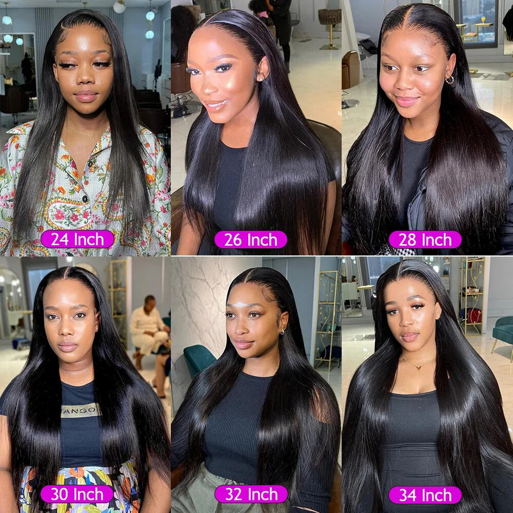 5x5 Glueless Wig Human Hair Ready To Wear Pre-Cut Lace Ready To Go Glueless Wigs Straight Lace Front Human Hair Wig For Women
